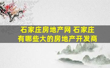 石家庄房地产网 石家庄有哪些大的房地产开发商